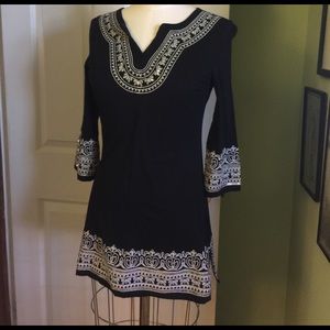 INC sequined tunic top