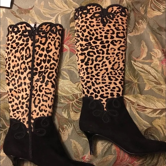 J. Renee Suede/Leather Boots 9.5M. Never worn. - Picture 1 of 4