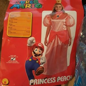 Womens Plus Size Princess Peach Costume