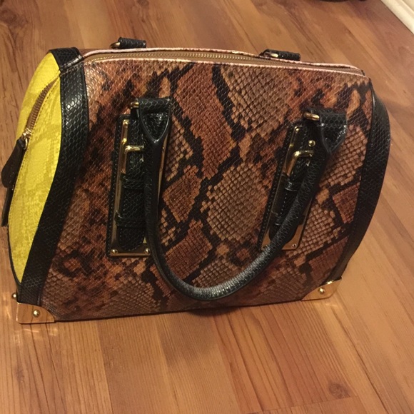 Aldo Multi Color Snake Pattern Purse