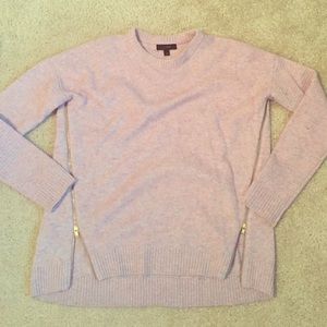 J. Crew Light Purple Zip Sweater