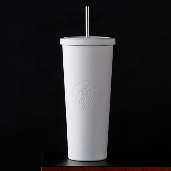Starbucks VENTI Matte White steel cold cup