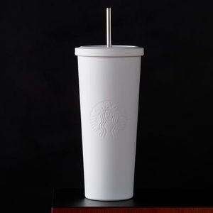 Starbucks VENTI Matte White steel cold cup