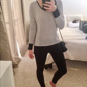 sweater with zipper detail