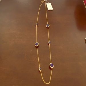NWT Kate Spade Blue Lapis scatter necklace