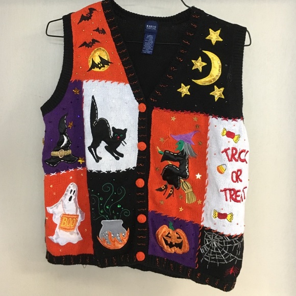Halloween sweater vest