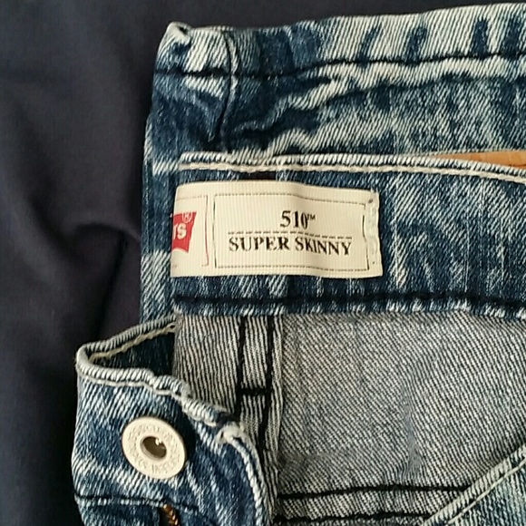 Boy Stonewashed Levi Pants skinny Jean