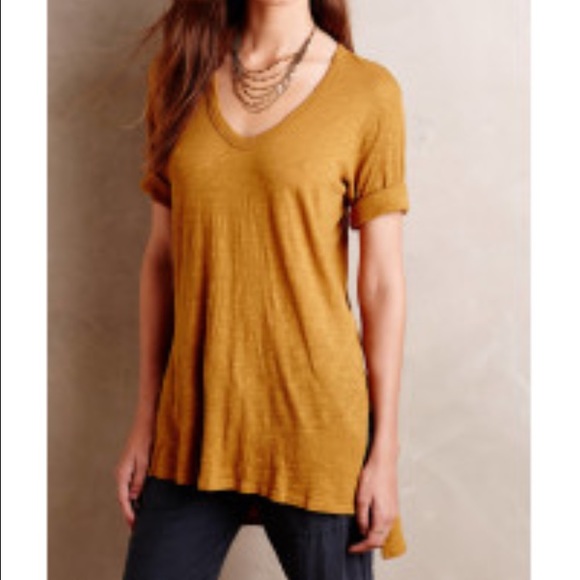 Gold/Yellow Anthropologie 'Left of Center' tunic