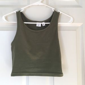 BP "burnt olive" crop top, unworn with tags