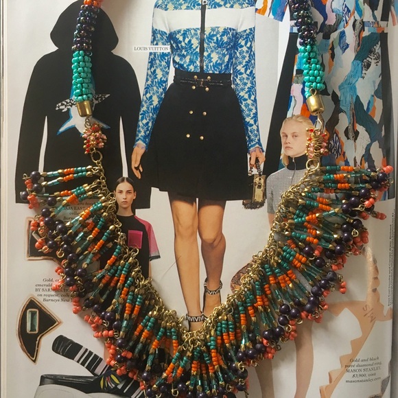 MULTI COLOR STATMENT NECKLACE!