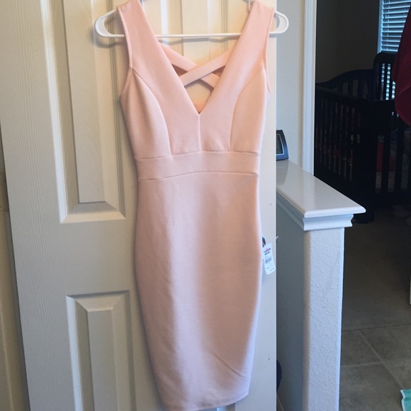 Light pink midi dress