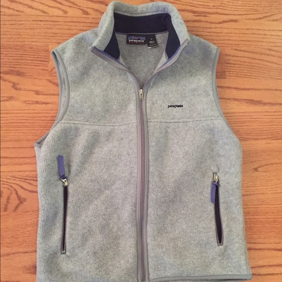 Men's gray fleece Synchilla Patagonia vest,sz M