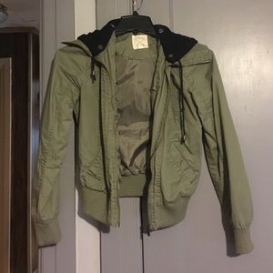 Military green jacket