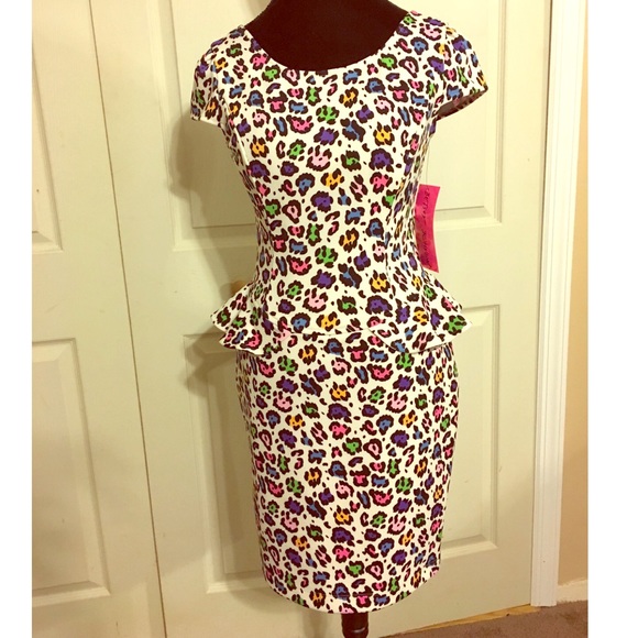 Betsey Johnson peplum dress