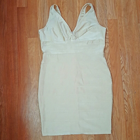 (Shimmer) Gold Bandage Dress