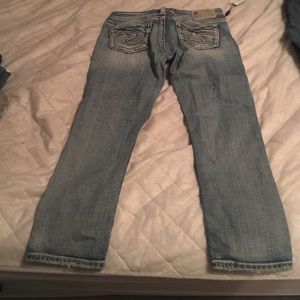 Silver capris 26 never worn