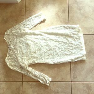 FOREVER21 M white lace dress