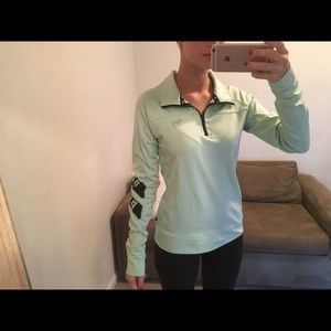 VS PINK teal workout sweatshirt  - SIZE SMALL