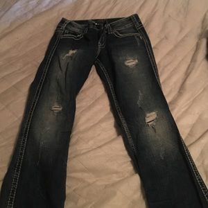 Silver jeans worn once 25x31