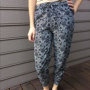 Black and white pants