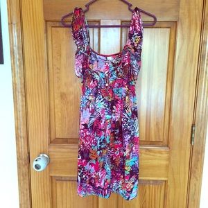 Floral print summer dress