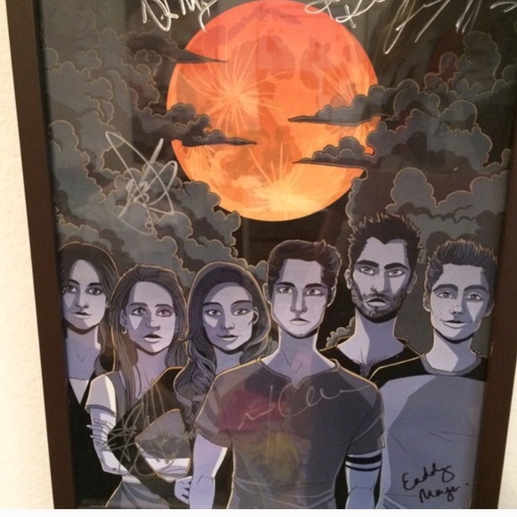 RESERVED TEEN WOLF AUTOGRAPHED POSTER