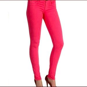 BLACK ORCHID JEWEL SKINNY JEANS SANGRIA HOT PINK