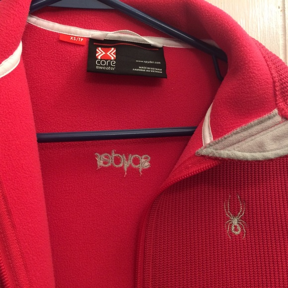 Women's Spyder core jacket Pink. - Picture 3 of 4