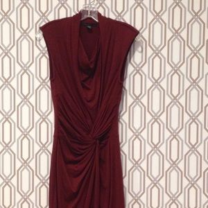 Burgundy Twist-Waist Dress by Kenneth Cole NY sz S
