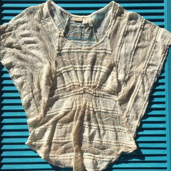 Boho Flowy Lace Top