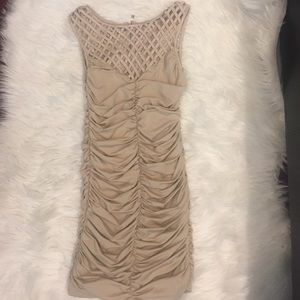 Beige Cocktail Dress