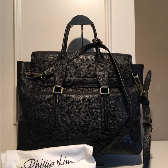 3.1 Phillip Lim Black Large Pashli Satchel - Picture 2 of 4
