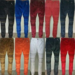 Biker ripped pants for men style (new)