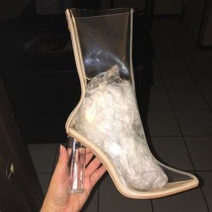 Clear Perspex booties