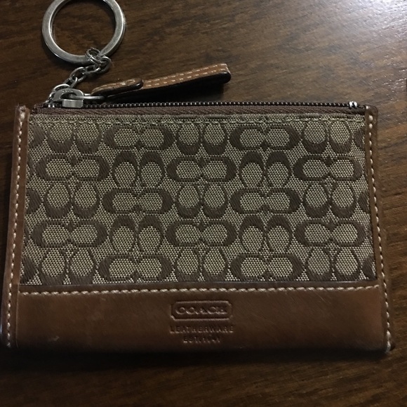 Coach keychain coin purse