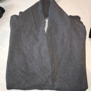 Gray fold over sweatshirt