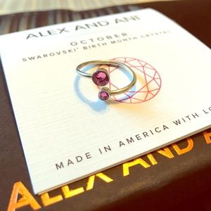 Alex & Ani birth month ring wrap (October)