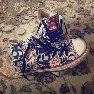 Converse All-Star High Tops Grunge Pattern