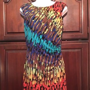 Ellen Tracy pseudo wrap dress, fully lined, size 6