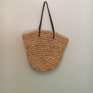Jcrew woven  straw bag