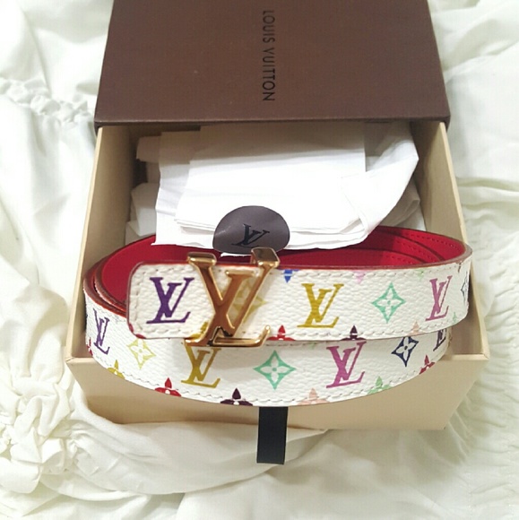 Louis Vuitton Accessories - LV Initiales Monogram Multicolore Skinny Belt