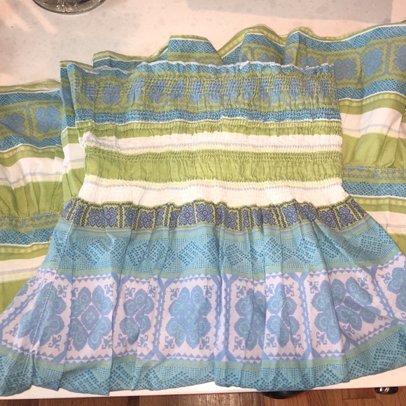 Cotton strapless summer dress and/or skirt