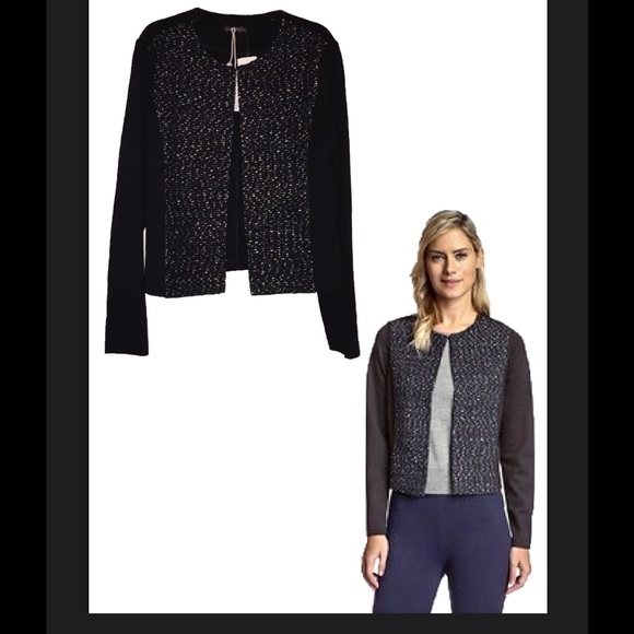 J. McLaughlin Tweed Detail Jacket