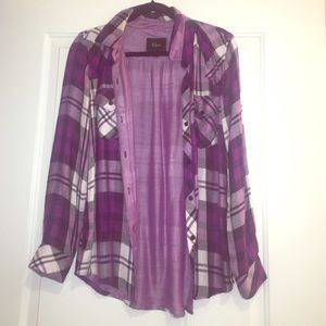 Rails flannel button down