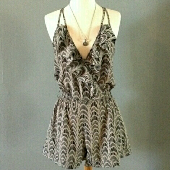 Urban Outfitters ruffle romper