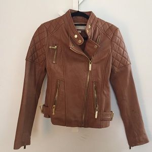 Michael kors leather jacket