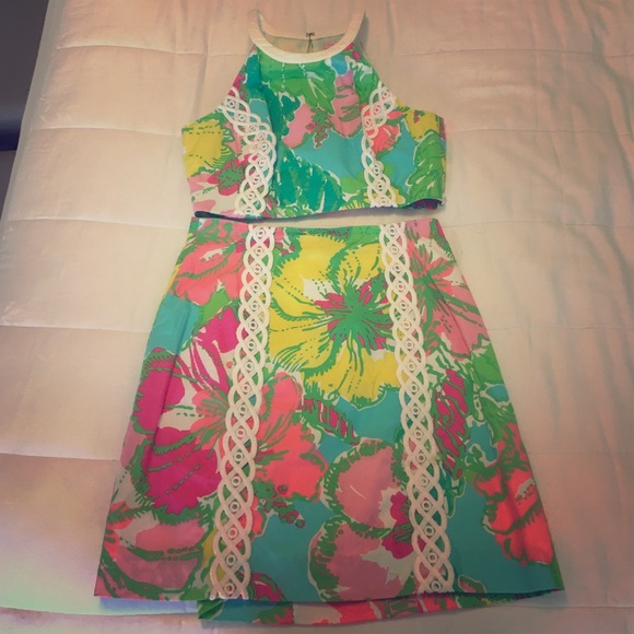Lilly Pulitzer Two Piece Dress Size 2