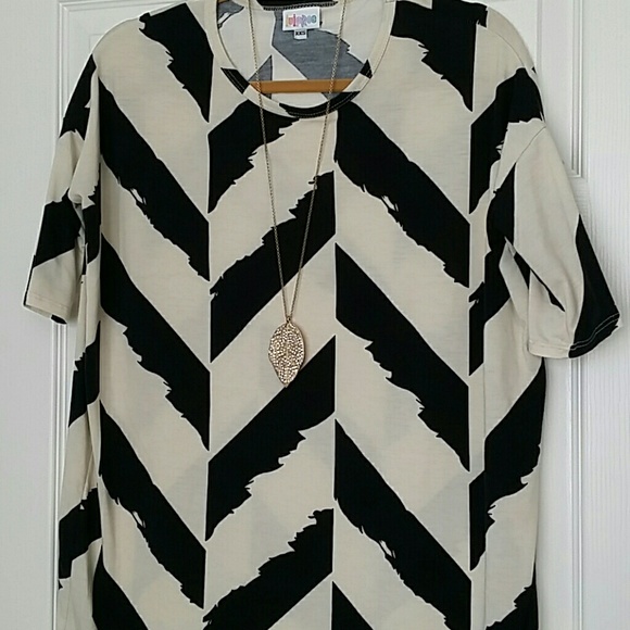 Lularoe XXS IRMA Herringbone Chevron Tunic Top