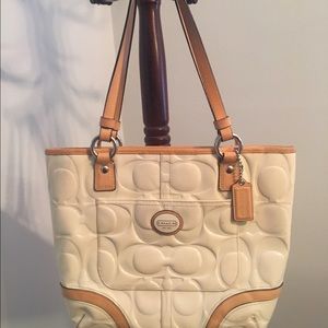 White coach purse