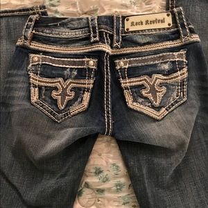 Rock Revival Moderately distressed jeans